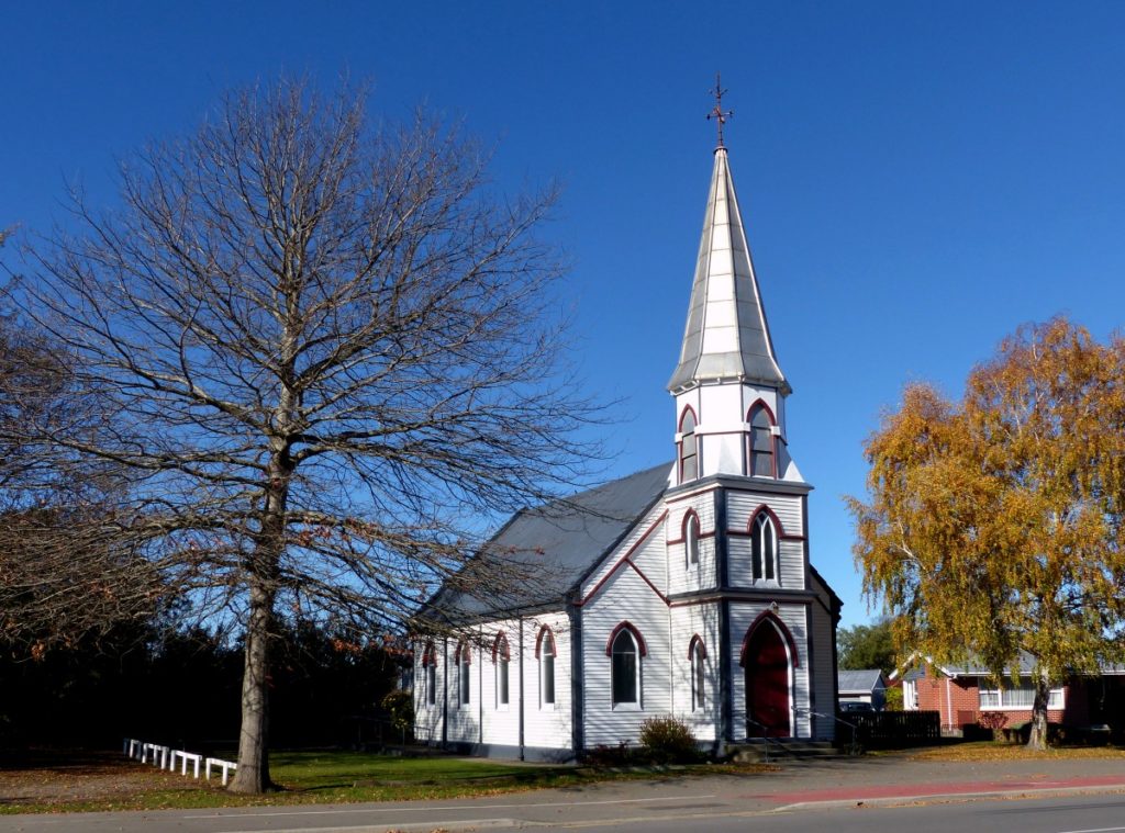 White Church with Steeple
